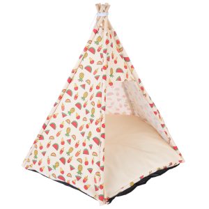 TIAKI Tropical Teepee -lemmikkimaja n. Ø65x75cm kissa koira