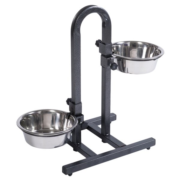 2x1,8l U-kuppiteline kahdella teräskupilla, Ø 21, K 44 cm koiralle