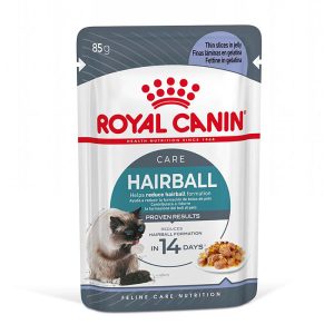 12x85g FCN Hairball Care hyytelössä Royal Canin kissan märkäruoka