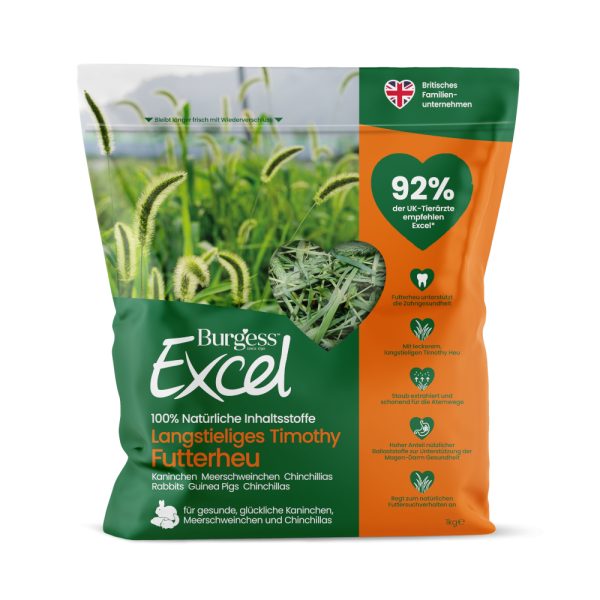 1kg Burgess Excel pitkävartinen timoteiheinä