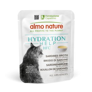 24x50g HFC Hydration Help sardiinit sardiiniliemessä Almo Nature kissan märkäruoka