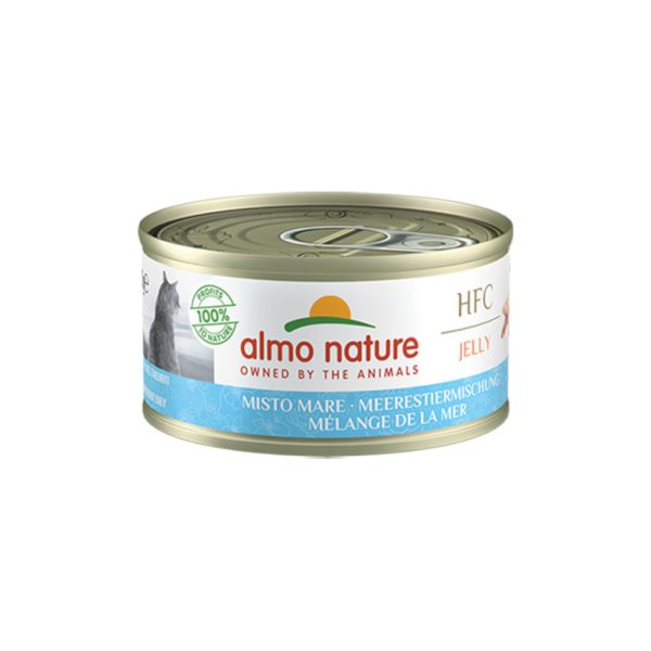 24x70g Almo Nature HFC Natural merenelävien sekoitus Märkä kissanruoka