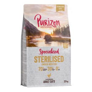 2,5kg Adult Sterilised Chicken & Fish Purizon Cat Kissanruoka
