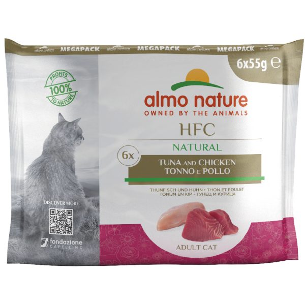 6x55g Pouch tonnikala & kana Almo Nature Classic Kissanruoka