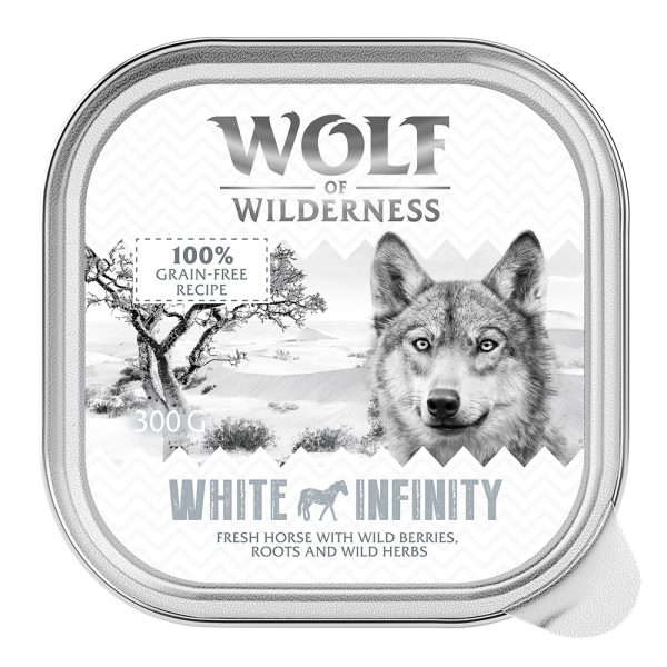 Wolf of Wilderness Adult -säästöpakkaus 24 x 300 g   - White Infinity - Hevonen