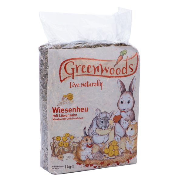 3kg niittyheinä voikukkaheinä Greenwoods Small Animals pieneläimille