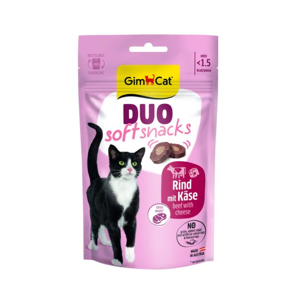 50g Duo Soft Snacks naudanliha & juusto GimCat kissan herkut