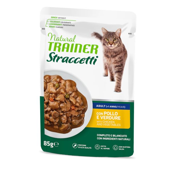 22x85g suikaleet kastikkeessa kana Natural Trainer kissan märkäruoka