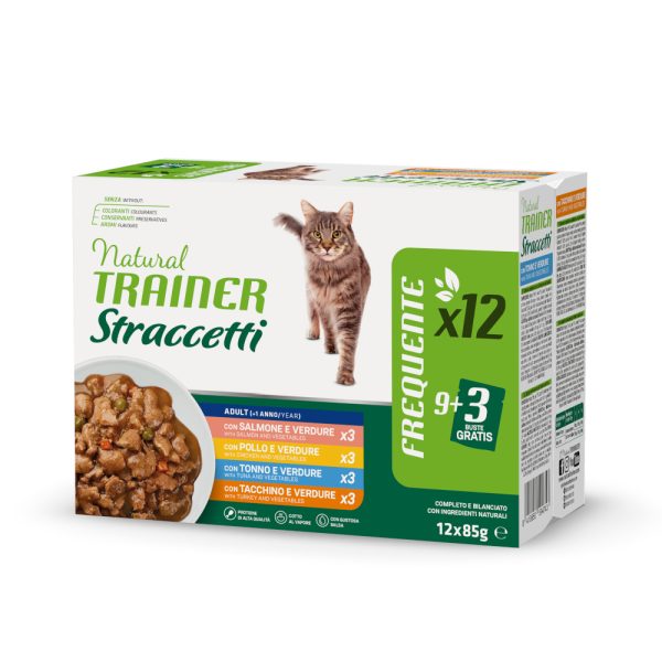 12x85g suikaleet kastikkeessa lajitelma Natural Trainer kissan märkäruoka
