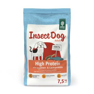 7.5kg InsectDog High Protein hyönteiset & lohi Green Petfood koiran kuivaruoka