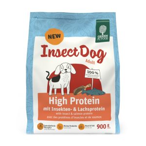 900g InsectDog High Protein hyönteiset & lohi Green Petfood koiran kuivaruoka