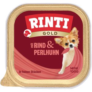 RINTI Gold Mini nauta & helmikana koiranruoka
