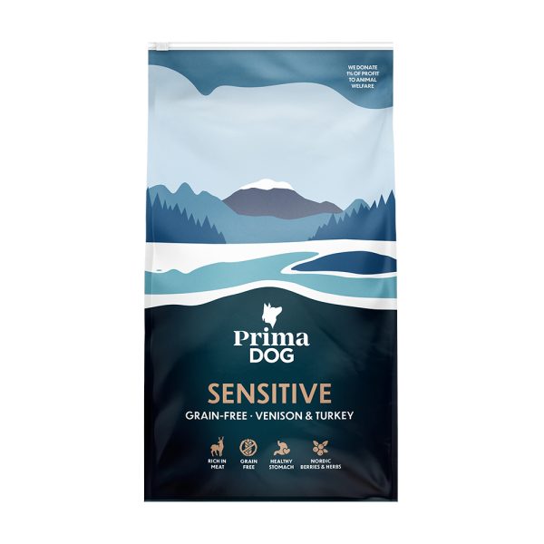 10kg Adult Grain Free saksanhirvi & kalkkuna PrimaDog koiranruoka