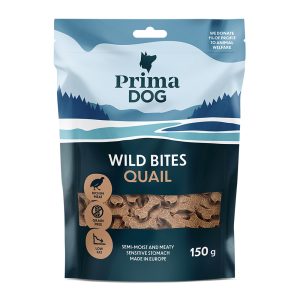 150g Wild Bites Soft Snack viiriäinen & orapihlaja PrimaDog koiranherkut