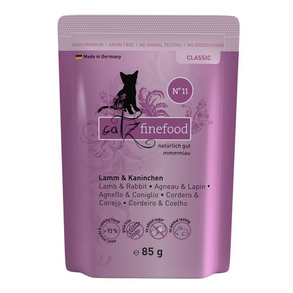 8x85g Pouch lammas & kani catz finefood Kissanruoka