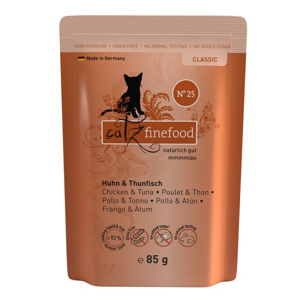16x85g Pouch kana & tonnikala catz finefood Kissanruoka