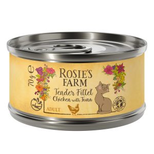 12x70g Tender Filet kana & tonnikala Rosie's Farm kissan märkäruoka