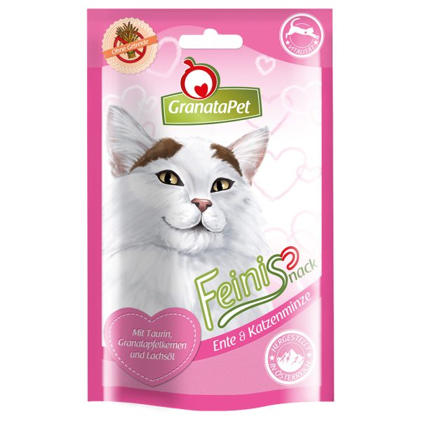 50g Feinis kissanherkut ankka & kissanminttu Granatapet kissalle