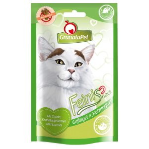 3x50g Feinis kissanherkut siipikarja & kissanruoho Granatapet kissalle