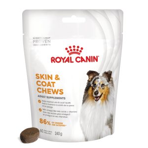 240g Skin & Coat Adult Supplement -puruherkut Royal Canin koiranherkut