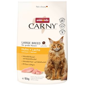 10kg Carny Large Breed kana + lohi animonda kissan kuivaruoka
