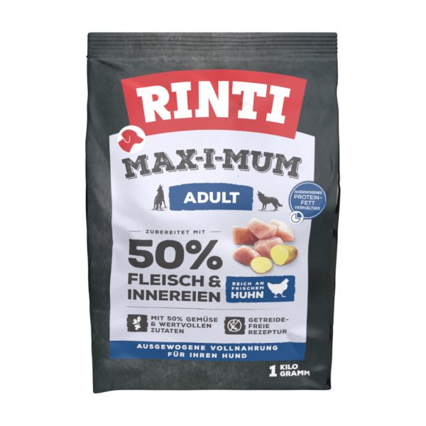 1kg Max-i-Mum Adult Chicken RINTI koiran kuivaruoka