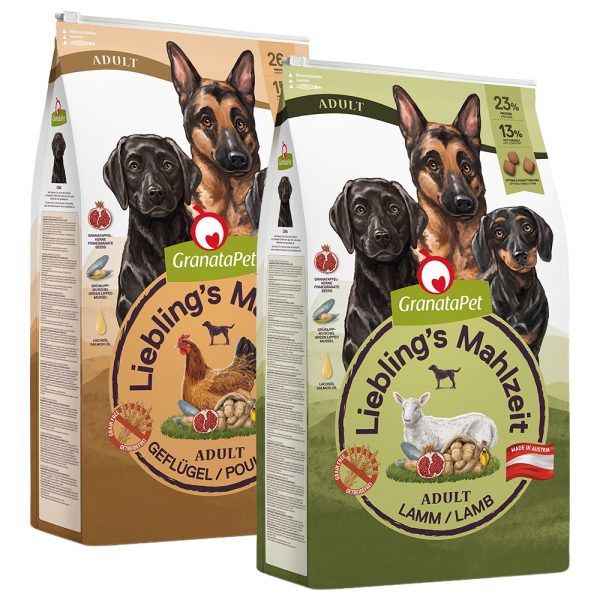 2x10kg GranataPet Adult Poultry & Adult Lamb koiranruoka