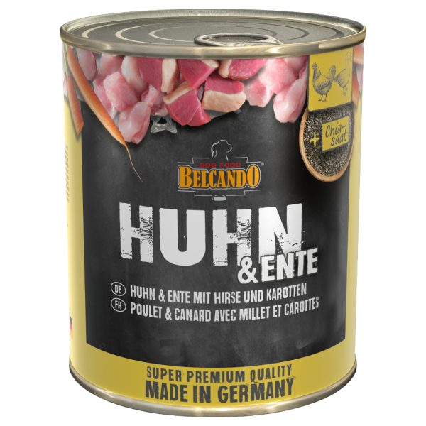 Belcando Super Premium kanaa ja ankkaa hissillä ja porkkanalla koiranruoka