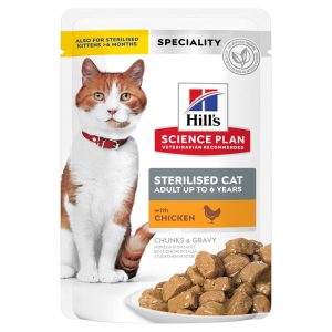 48x85g Young Adult Sterilised Chicken Hill's Science Plan kissanruoka