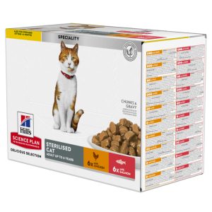 48x85g Young Adult Sterilised Chicken & Salmon Hill's Science Plan
