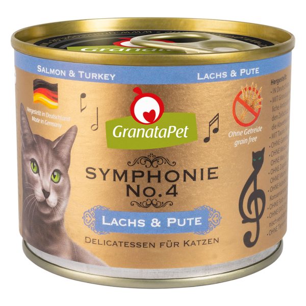 12x200g Symphonie lohi & kalkkuna Granatapet Kissanruoka