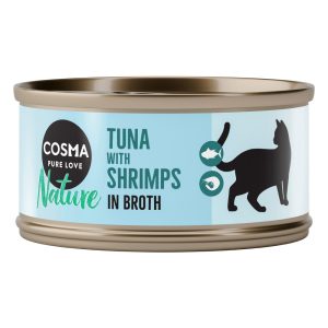 6x70g Nature tonnikala & katkarapu Cosma Kissanruoka