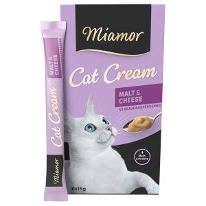 6x15g Cat Snack Malt Cream & Cheese Miamor kissalle
