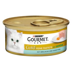 12x85g Gold Fine Paté seiti & porkkana Gourmet Kissanruoka