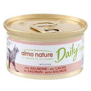 24x85g lohimousse Almo Nature Daily Menu Kissanruoka