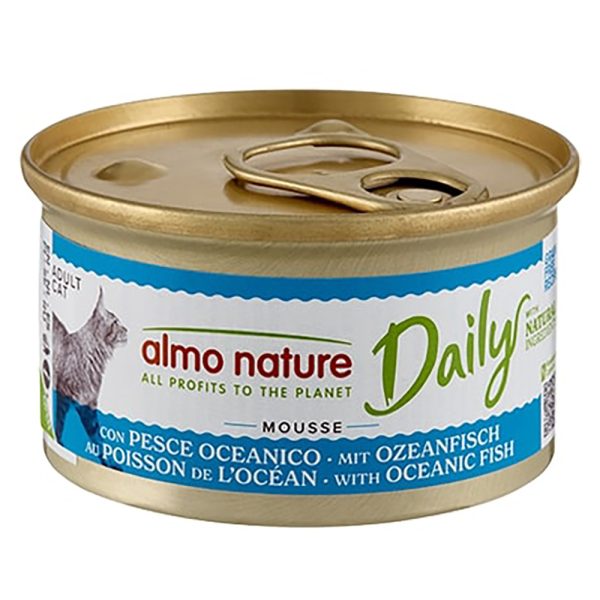 24x85g merikalamousse Almo Nature Daily Menu Kissanruoka