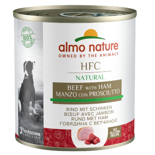 Almo Nature HFC -säästöpakkaus nauta & kinkku koiranruoka
