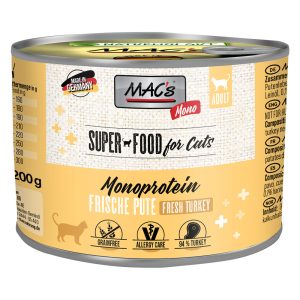 MAC´s Cat -säästöpakkaus 24 x 200 g - Mono Sensitive kalkkuna
