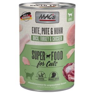 MAC´s Cat -säästöpakkaus 24 x 400 g - ankka, kalkkuna, kana