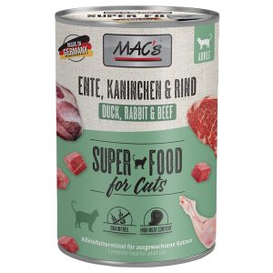 MAC´s Cat -säästöpakkaus 24 x 400 g - ankka, kani, nauta