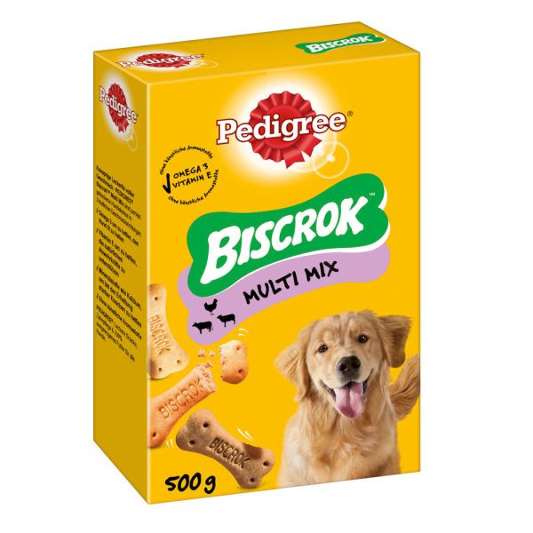 2x500g Biscrok, 3 makua Pedigree koiralle
