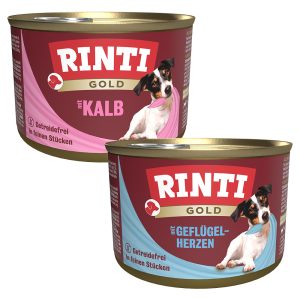 RINTI Gold siipikarjansydän + vasikanlihapalat koiranruoka
