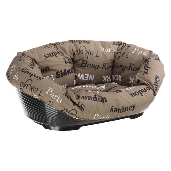 82 x 59,5 x 25cm Ferplast Siesta Deluxe koirankori Sofà-päällyksellä