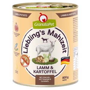 GranataPet lammas & peruna, fenkoli, raejuusto ja oliiviöljy koiranruoka