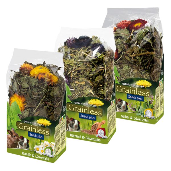 300g Grainless Snack Plus -paketti JR Farm pieneläimille