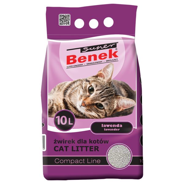 10 l Super Benek Compact Lawenda -kissanhiekka