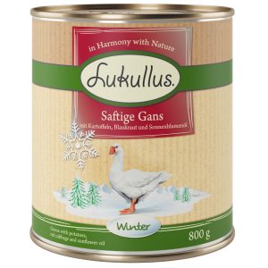 Lukullustalvimenu: hanhenliha  koiranruoka