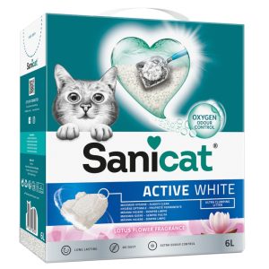 2x6l Active White Lotus Flower kissanhiekka Sanicat