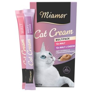 Miamor Cat Snack -säästöpakkaus 24 x 15 g - Malt Cream & Malt Cheese Multibox