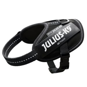 IDC Power koiranvaljaat, musta 33-45 cm (Baby 2 koko) JULIUS-K9